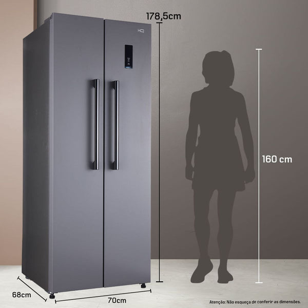 Geladeira HQ Frost Free Side By Side 460 Litros